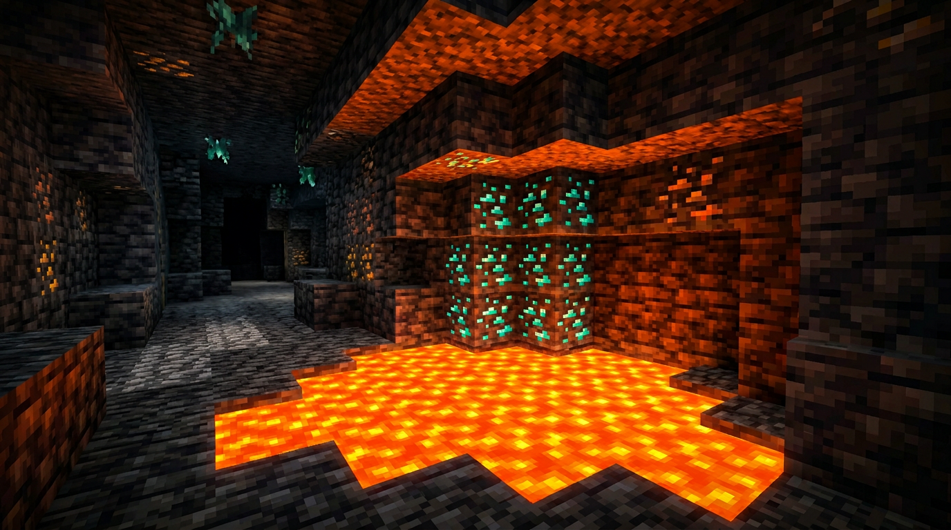 Quick reference card listing diamond best Y minus fifty nine and lava safety tip