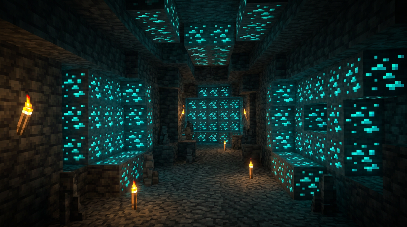 Chart showing diamond ore density peaking near Y minus fifty-nine in deepslate layer